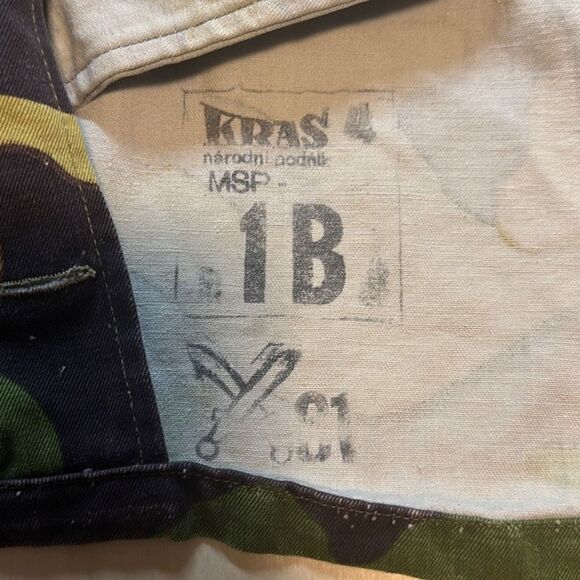 Vintage Czech Salamander Camouflage Jacket Chore Coat Field Jacket Military RARE - Picture 6 of 6